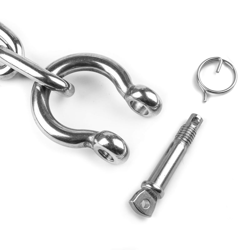 HarborCraft Stainless Steel Anchor Chain with Advanced Lock Ring Shackles Avaiable in 4 Sizes. - Image 3
